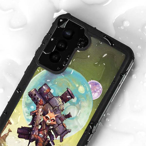 Marvel Rocket Raccoon Armored Arsenal Galaxy S24 Waterproof Case